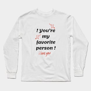 I love you Long Sleeve T-Shirt